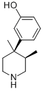 (+)-(3R,4r)-3,4-dimethyl-4-(3-hydroxyphenyl)piperidine Structure,119193-19-0Structure