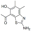 Ethanone, 1-(2-amino-6-hydroxy-4,5-dimethyl-7-benzothiazolyl)-Structure,120164-27-4Structure Ethanone, 1-(2-amino-6-hydroxy-4,5-dimethyl-7-benzothiazolyl)- Structure,120164-27-4Structure