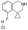 5-氟-2,3-二氫-1H-螺[環(huán)丙烷-1,4-異喹啉]鹽酸鹽結(jié)構(gòu)式_1203684-97-2結(jié)構(gòu)式