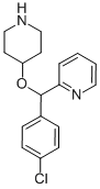 2-[(4-Chlorophenyl)(4-piperidinyloxy)methyl]pyridine Structure,122368-54-1Structure