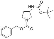 (S)-1-n-cbz-3-n-boc-氨基吡咯烷結(jié)構(gòu)式_122536-74-7結(jié)構(gòu)式