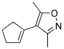 (9ci)-4-(1-環(huán)戊烯-1-基)-3,5-二甲基-異噁唑結構式_123371-93-7結構式