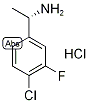 (S)-1-(4-chloro-3-fluorophenyl)ethanaminehydrochloride Structure,1245808-01-8Structure
