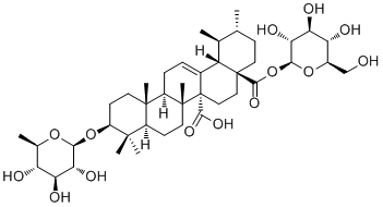 Quinovic acid 3-O-(6-deoxy-beta-D-glucopyranoside) 28-O-beta-D-glucopyranosyl esterStructure,124727-10-2Structure Quinovic acid 3-O-(6-deoxy-beta-D-glucopyranoside) 28-O-beta-D-glucopyranosyl ester Structure,124727-10-2Structure