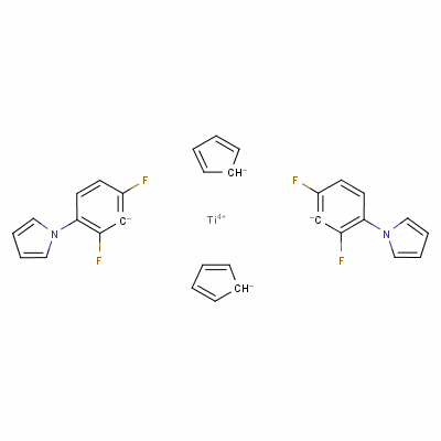 Bis(2,6-difluoro-3-(1-hydropyrrol-1-yl)phenyl)titanocene Structure,125051-32-3Structure