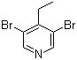 3,5-二溴-4-乙基吡啶結(jié)構(gòu)式_125419-80-9結(jié)構(gòu)式