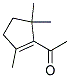 Ethanone, 1-(2,5,5-trimethyl-1-cyclopenten-1-yl)-(9ci)Structure,125952-10-5Structure Ethanone, 1-(2,5,5-trimethyl-1-cyclopenten-1-yl)-(9ci) Structure,125952-10-5Structure