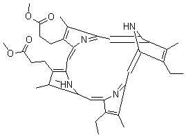 間卟啉二甲酯結構式_1263-63-4結構式