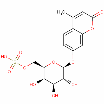4-Methylumbelliferyl β-d-galactopyranoside-6-sulfate Structure,126938-14-5Structure