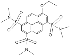 8-乙氧基-n,n,n,n,N,N-六甲基芘-1,3,6-三磺酰胺結(jié)構(gòu)式_127070-69-3結(jié)構(gòu)式