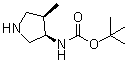 (3R,4r)-3-(boc-氨基)-4-甲基吡咯烷結構式_127199-55-7結構式