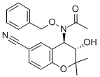 N-(芐氧基)-n-((3s,4r)-6-氰基-3-羥基-2,2-二甲基苯并二氫吡喃-4-基)乙酰胺結構式_127408-30-4結構式