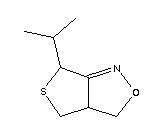 順式-(9ci)-3a,4-二氫-6-(1-甲基乙基)-3H,6h-噻吩并[3,4-c]異噁唑結(jié)構(gòu)式_127865-49-0結(jié)構(gòu)式