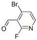 3-Pyridinecarboxaldehyde, 4-bromo-2-fluoro- Structure,128071-77-2Structure