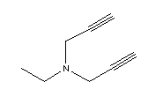 (9ci)-n-乙基-n-2-丙炔-2-丙炔-1-胺結(jié)構(gòu)式_13002-92-1結(jié)構(gòu)式
