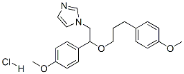 1H-Imidazole, 1-[2-(4-methoxyphenyl)-2-[3-(4-methoxyphenyl)propoxy]ethyl]-, monohydrochloride Structure,130495-35-1Structure