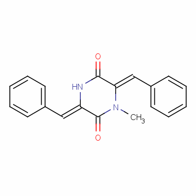 (3Z,6z)-1-methyl-3,6-bis(phenylmethylidene)piperazine-2,5-dioneStructure,130603-59-7Structure (3Z,6z)-1-methyl-3,6-bis(phenylmethylidene)piperazine-2,5-dione Structure,130603-59-7Structure