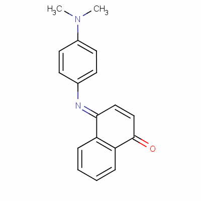 N-(4-dimethylaminophenyl)-1,4-naphthoquinomeimineStructure,132-31-0Structure N-(4-dimethylaminophenyl)-1,4-naphthoquinomeimine Structure,132-31-0Structure