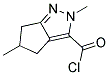 3-Cyclopentapyrazolecarbonyl chloride, 2,4,5,6-tetrahydro-2,5-dimethyl-(9ci)Structure,132529-87-4Structure 3-Cyclopentapyrazolecarbonyl chloride, 2,4,5,6-tetrahydro-2,5-dimethyl-(9ci) Structure,132529-87-4Structure