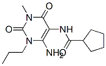 n-(6-氨基-1,2,3,4-四氫-3-甲基-2,4-二氧代-1-丙基-5-嘧啶)-環(huán)戊烷羧酰胺結(jié)構(gòu)式_132940-64-8結(jié)構(gòu)式