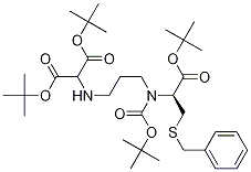 3-芐基磺?；?2-(S)-{[2-(雙-叔丁氧基羰基甲基-氨基)-乙基]-叔丁氧基羰基甲基-氨基}-丙酸叔丁酯結(jié)構(gòu)式_1331899-92-3結(jié)構(gòu)式