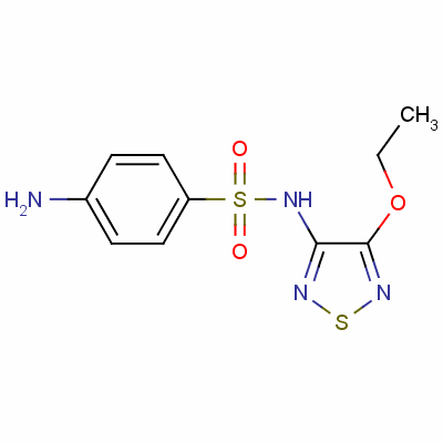 4-氨基-N-(4-乙氧基-1,2,5-噻二唑-3-基)苯磺酰胺結(jié)構(gòu)式_13369-07-8結(jié)構(gòu)式