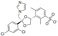 cis-[2-(2,4-Dichlorophenyl)-2-(1H-imidazol-1-ylmethyl)-1,3-dioxolan-4-yl]methyl-4-methylbenzenesulphonate Structure,134071-44-6Structure