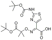 2-(((1-(Tert-butoxy)-2-methyl-1-oxopropan-2-yl)oxy)imino)-2-(2-((tert-butoxycarbonyl)amino)thiazol-4-yl)aceticacidStructure,134203-48-8Structure 2-(((1-(Tert-butoxy)-2-methyl-1-oxopropan-2-yl)oxy)imino)-2-(2-((tert-butoxycarbonyl)amino)thiazol-4-yl)aceticacid Structure,134203-48-8Structure