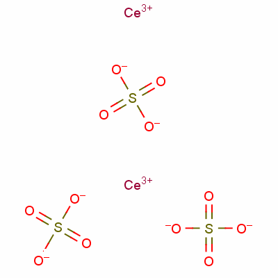 Cerium(iii) sulfateStructure,13454-94-9Structure Cerium(iii) sulfate Structure,13454-94-9Structure