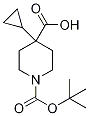 N-Boc-4-環(huán)丙基哌啶-4-羧酸結(jié)構(gòu)式_1346599-08-3結(jié)構(gòu)式