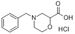 4-Benzylmorpholine-2-carboxylic acid hydrochloride Structure,135072-15-0Structure