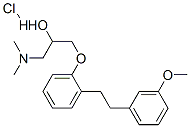 1-(Dimethylamino)-3-[2-[2-(3-methoxyphenyl)ethyl]phenoxy]-2-propanol hydrochloride Structure,135261-74-4Structure