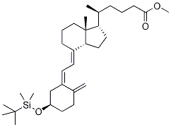 (3beta,5Z,7E)-3-(叔-丁基二甲基硅烷基氧基)-9,10-開環(huán)膽甾-5,7,10(19)-三烯-24-羧酸甲酯結(jié)構(gòu)式_135359-42-1結(jié)構(gòu)式