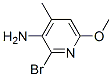 2-Bromo-3-amino-6-methoxy-4-picoline Structure,135795-51-6Structure