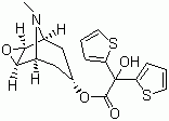 二(2-噻吩基)乙醇酸東莨菪酯結(jié)構(gòu)式_136310-64-0結(jié)構(gòu)式
