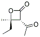 順式-(9ci)-3-乙?；?4-乙基-4-甲基-2-氧雜環(huán)丁烷酮結(jié)構(gòu)式_136814-00-1結(jié)構(gòu)式