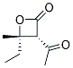反式-(9ci)-3-乙?；?4-乙基-4-甲基-2-氧雜環(huán)丁烷酮結(jié)構(gòu)式_136814-10-3結(jié)構(gòu)式