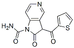 2,3-二氫-2-氧代-3-(2-噻吩羰基)-1H-吡咯并[3,2-c]吡啶-1-羧酰胺結(jié)構(gòu)式_136887-96-2結(jié)構(gòu)式
