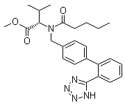 (S)-methyl2-(n-((2-(1h-tetrazol-5-yl)-[1,1-biphenyl]-4-yl)methyl)pentanamido)-3-methylbutanoate Structure,137863-17-3Structure