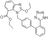 Ethyl -2-ethoxy-1-[[(2′-(1Htetrazol-5-yl)biphenyl-4-yl-) methyl] Structure,139481-58-6Structure