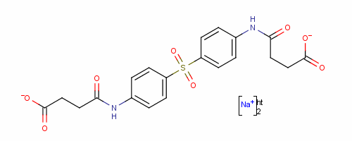 (9CI)-4,4-[磺酰基雙(4,1-亞苯基亞氨基)]雙[4-氧代丁酸二鈉結(jié)構(gòu)式_14052-68-7結(jié)構(gòu)式
