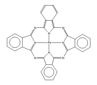 酞菁鉑結構式_14075-08-2結構式