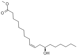 (9Z,12r)-12-hydroxy-9-octadecenoic acid methyl esterStructure,141-24-2Structure (9Z,12r)-12-hydroxy-9-octadecenoic acid methyl ester Structure,141-24-2Structure