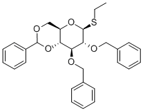 2,3-O-二芐基-4,6-O-亞芐基-1-beta-D-硫代吡喃葡萄糖苷乙酯結(jié)構(gòu)式_141263-01-6結(jié)構(gòu)式
