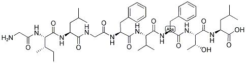 Glycyl-l-isoleucyl-l-leucylglycyl-l-phenylalanyl-l-valyl-l-phenylalanyl-l-threonyl-l-leucineStructure,141368-69-6Structure Glycyl-l-isoleucyl-l-leucylglycyl-l-phenylalanyl-l-valyl-l-phenylalanyl-l-threonyl-l-leucine Structure,141368-69-6Structure