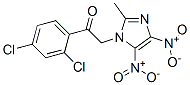  1-(2,4-二氯苯基)-2-(2-甲基-4,5-二硝基-1H-咪唑-1-基)-乙酮結(jié)構(gòu)式_143073-65-8結(jié)構(gòu)式