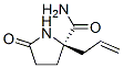 (r)-(9ci)-5-氧代-2-(2-丙烯基)-2-吡咯烷羧酰胺結(jié)構(gòu)式_144466-58-0結(jié)構(gòu)式