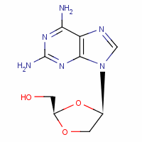 (2R,4r)-4-(2,6-diamino-9h-purin-9-yl)-1,3-dioxolane-2-methanolStructure,145514-04-1Structure (2R,4r)-4-(2,6-diamino-9h-purin-9-yl)-1,3-dioxolane-2-methanol Structure,145514-04-1Structure