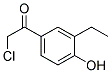 Ethanone, 2-chloro-1-(3-ethyl-4-hydroxyphenyl)-(9ci)Structure,145736-97-6Structure Ethanone, 2-chloro-1-(3-ethyl-4-hydroxyphenyl)-(9ci) Structure,145736-97-6Structure