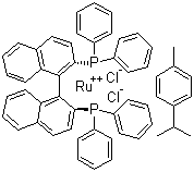 (R)-(+)-2,2’-bis(diphenylphosphino)-1,1’-binaphthalenechloro(p-cymene)ruthenium chlorideStructure,145926-28-9Structure (R)-(+)-2,2’-bis(diphenylphosphino)-1,1’-binaphthalenechloro(p-cymene)ruthenium chloride Structure,145926-28-9Structure